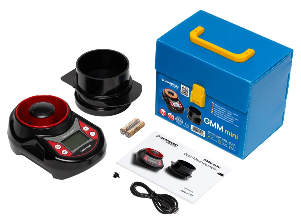 Contenido del kit del humidímetro Dramiński GMM mini