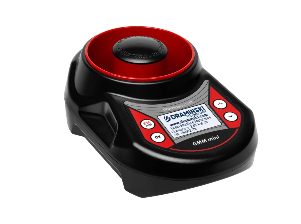 Pantalla de inicio del humidímetro GMM mini