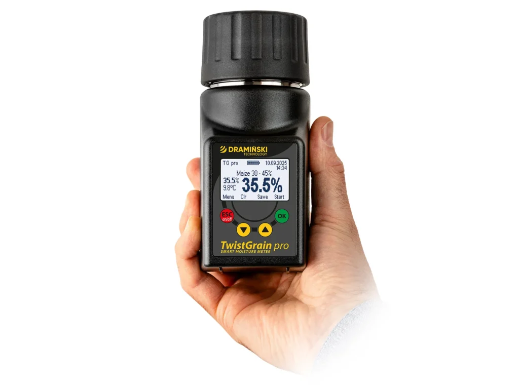 Humidímetro TG Pro – medición de humedad del maíz