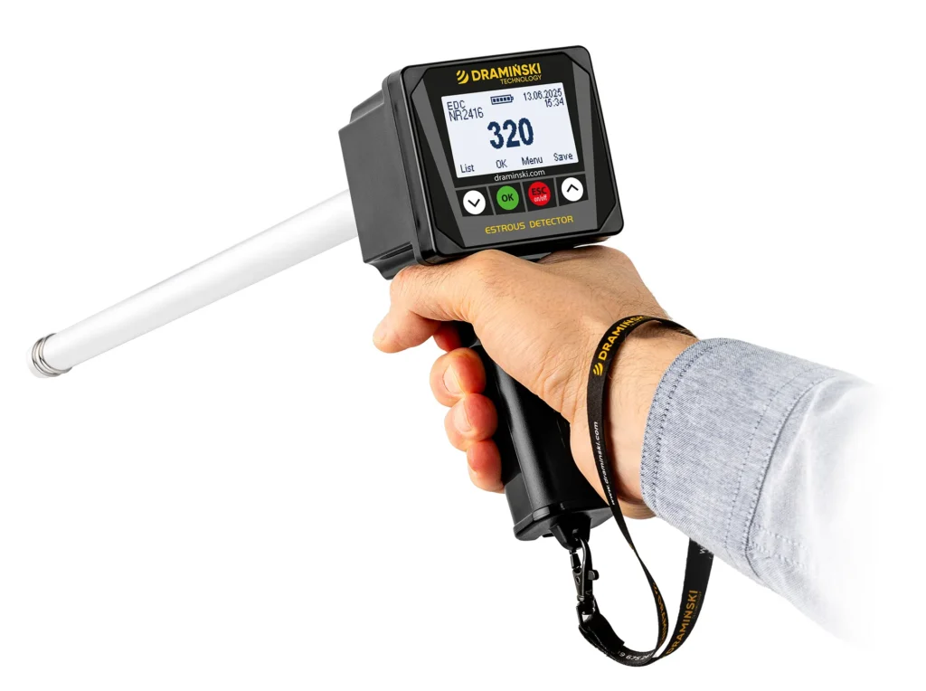 Detector de ovulación eficaz Dramiński para vacas