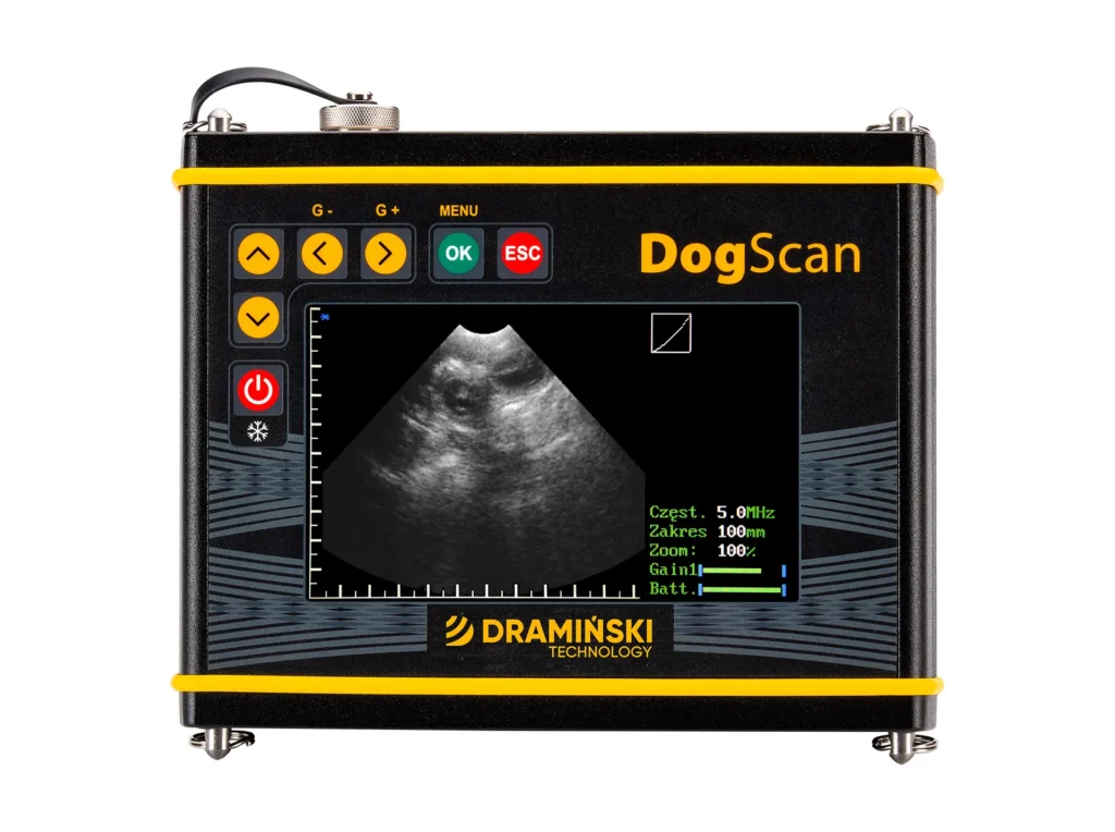 DogScan Dramiński – ecógrafo veterinario portátil para criadores de perros