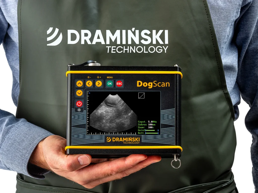 DogScan Dramiński – ecógrafo veterinario para perros, vista 2