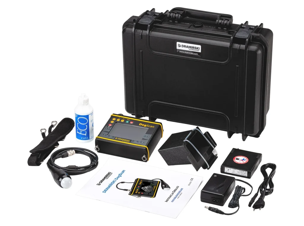 DogScan Dramiński – kit completo para examen ecográfico veterinario