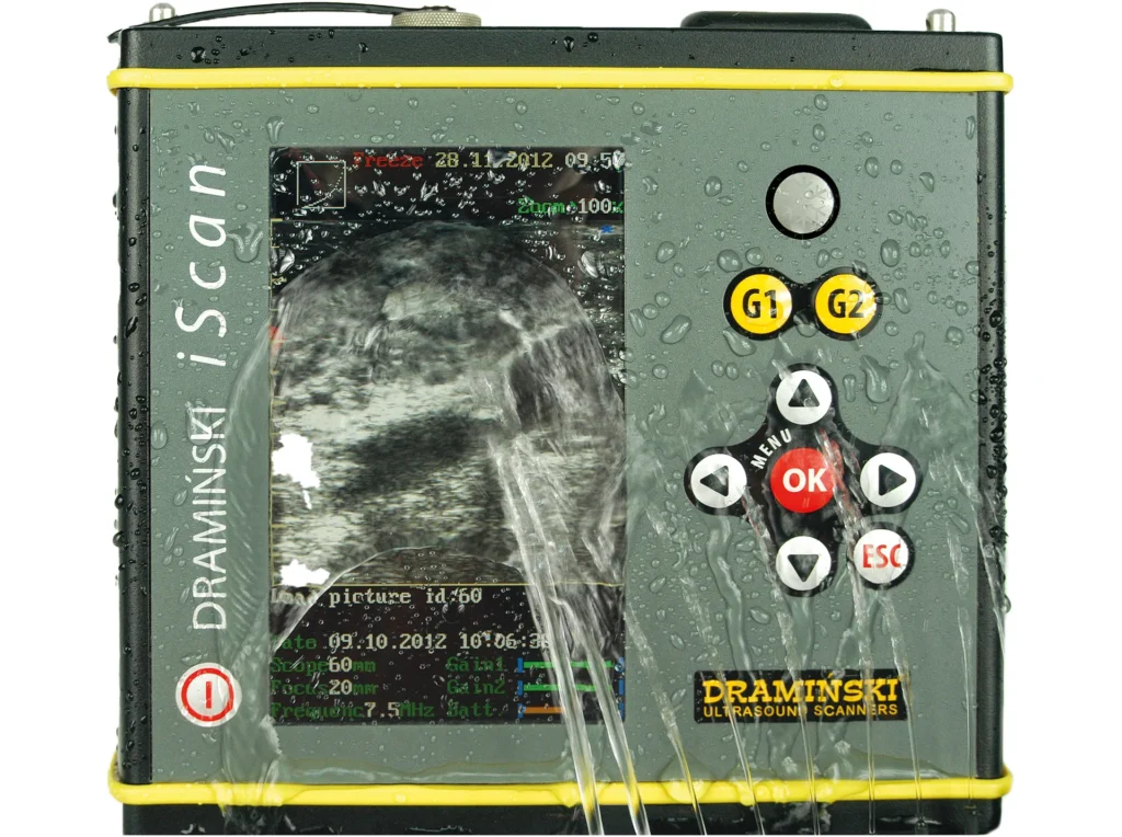 Ducha lluvia Dramiński – equipo veterinario