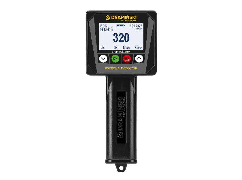 Detector de celos EDC2 Dramiński para vacas y yeguas