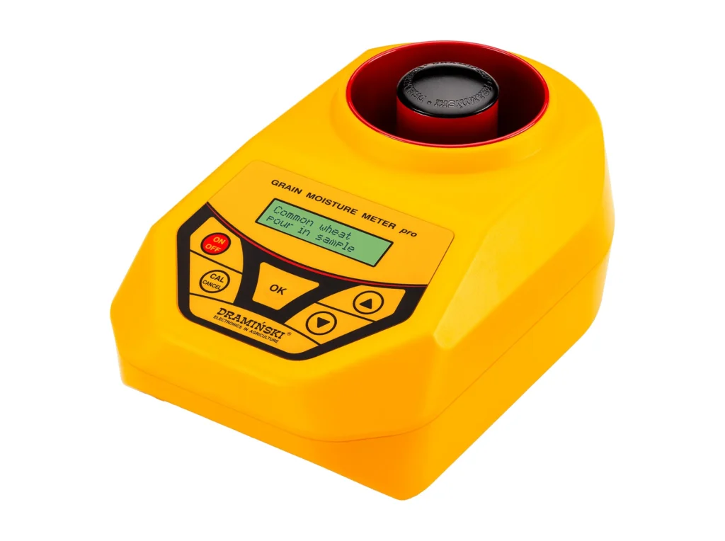 Medición de la humedad del trigo con el humidímetro GMM Pro