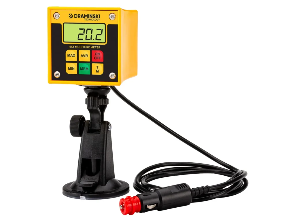 Humidímetro HMM Dramiński Presse con conector de 4 polos para tractor