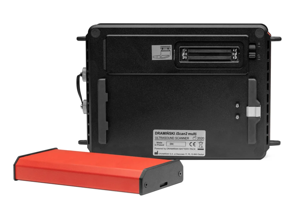 Ecógrafo veterinario Dramiński iScan2 Multi con sondas y batería intercambiables