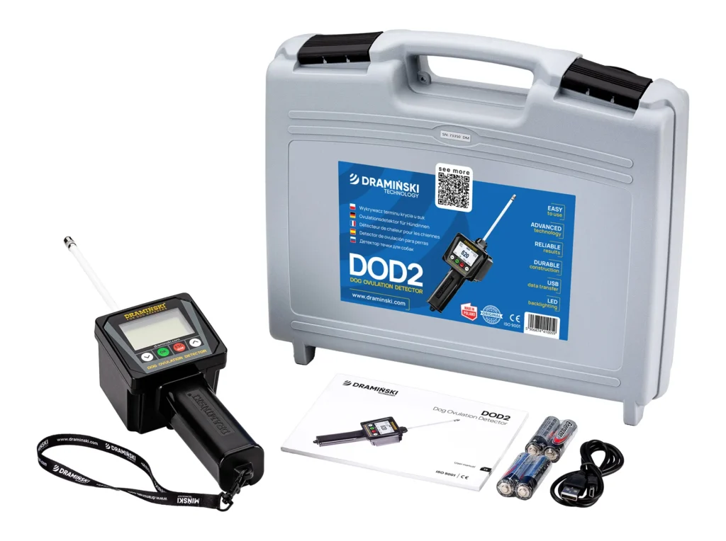 Kit detector de ovulación silenciosa para perras Dramiński