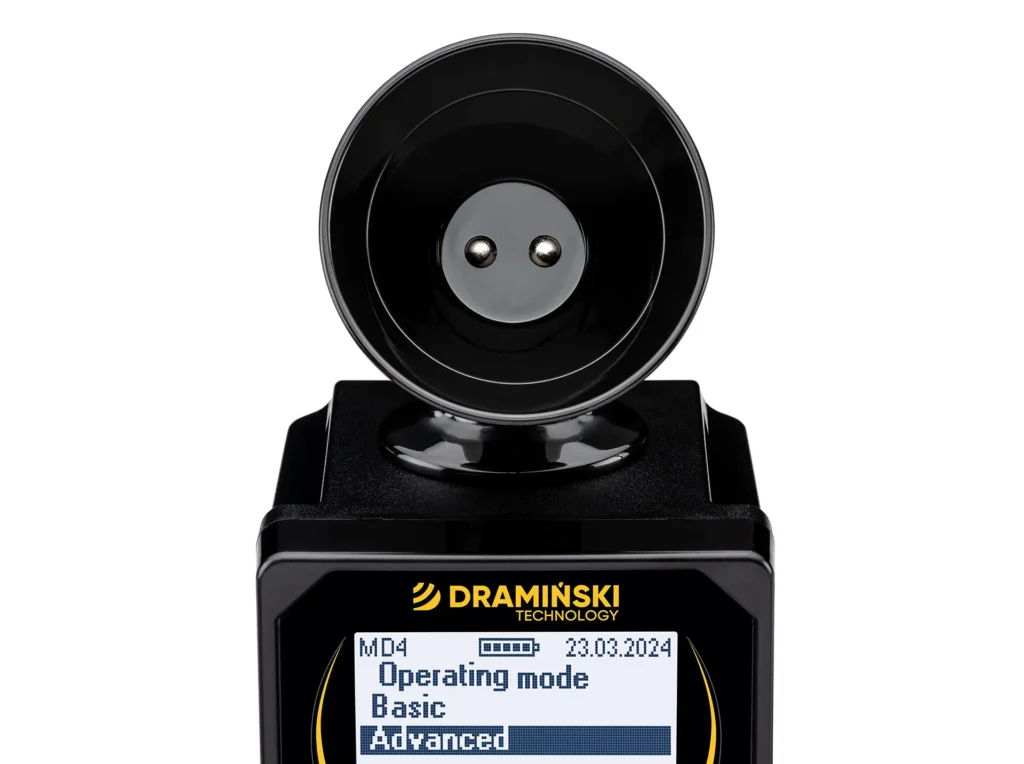 Dispositivo Dramiński para analizar la leche de las vacas