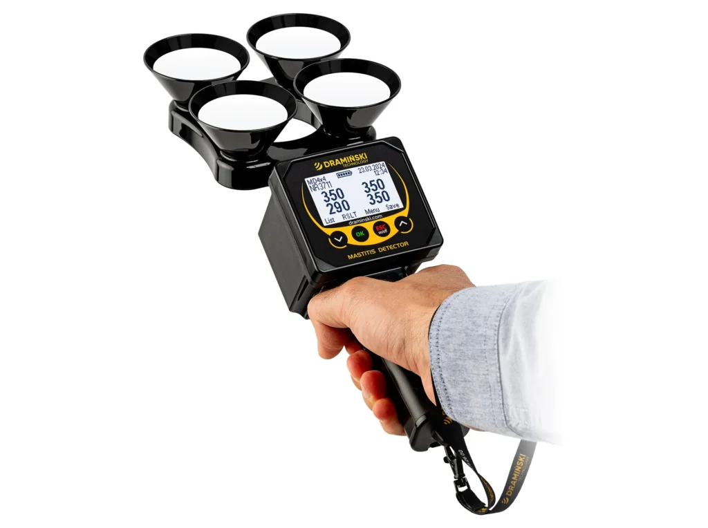 Detector de mastitis subclínica MD4x4Q2 Dramiński – impermeable