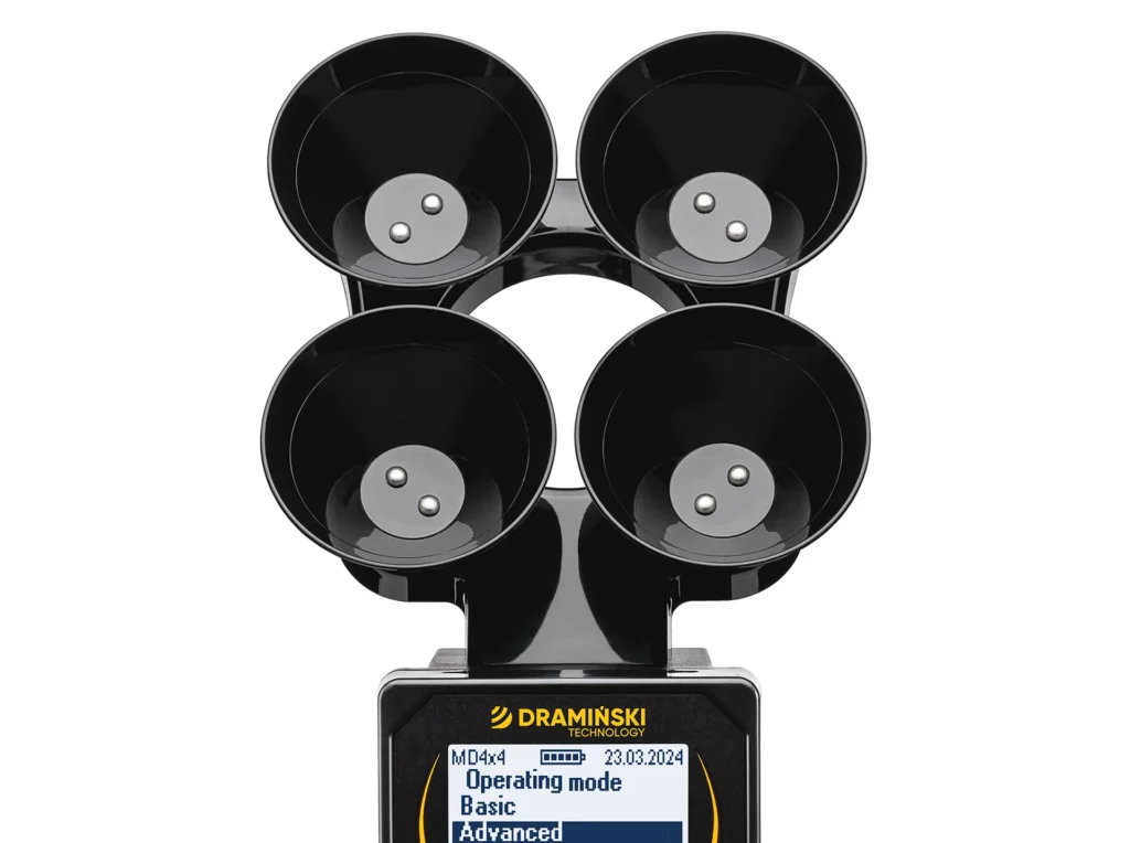 Dispositivo MD4x4Q2 Dramiński para analizar la leche