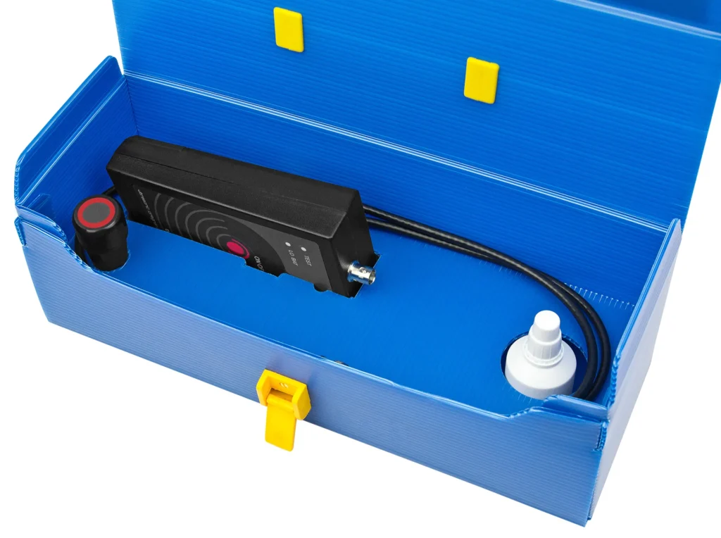 Caja del test de gestación Dramiński para cerdas