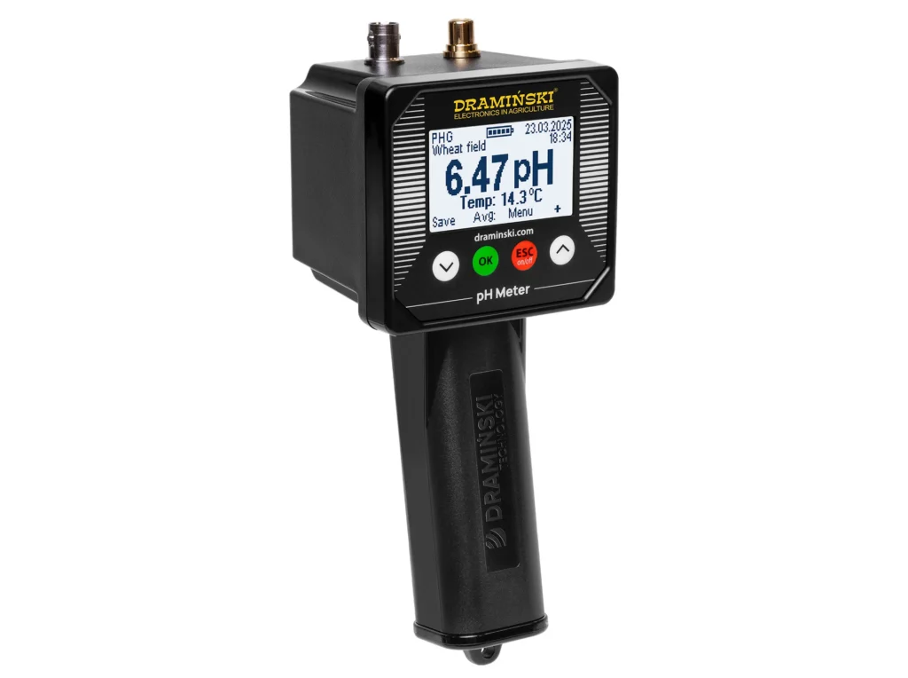 pH‑metro PHG2 Dramiński para pruebas de suelo y líquidos