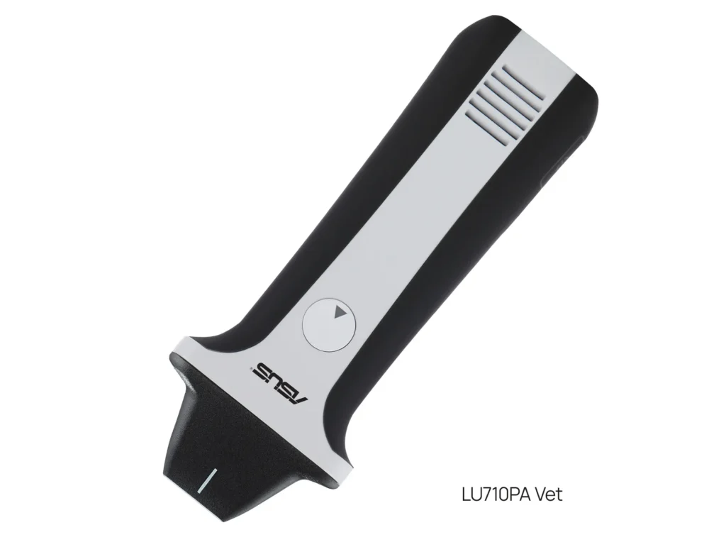 Sonda phased array inalámbrica ASUS para ecografía veterinaria