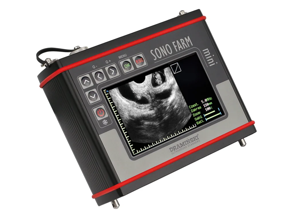 Dramiński Sonofarm Mini, dispositivo de ultrasonido veterinario