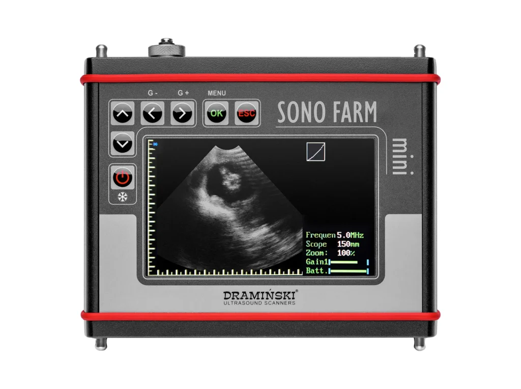 Dramiński Sonofarm Mini portátil para ganaderos, ultrasonido veterinario