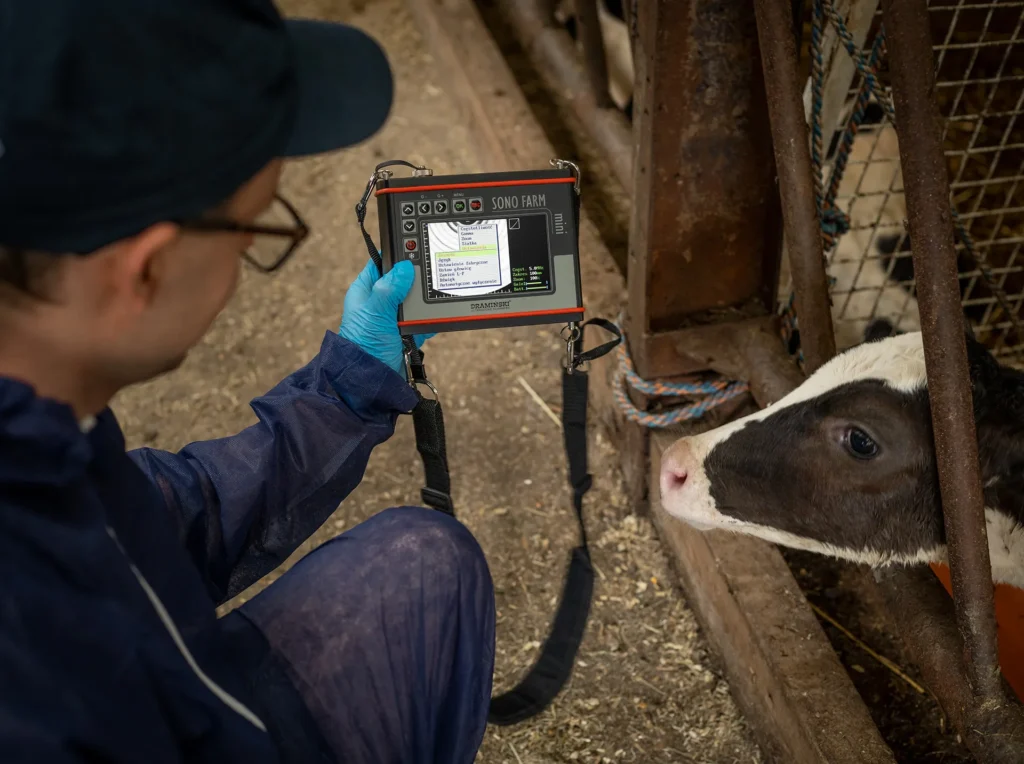 Ultrasonidos Sonofarm Mini para inseminadores, equipo veterinario portátil