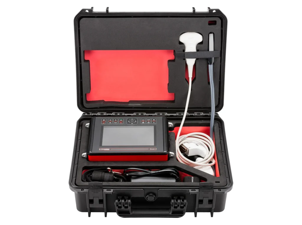 Ecógrafo veterinario iScan3 Dramiński – kit completo, vista 08