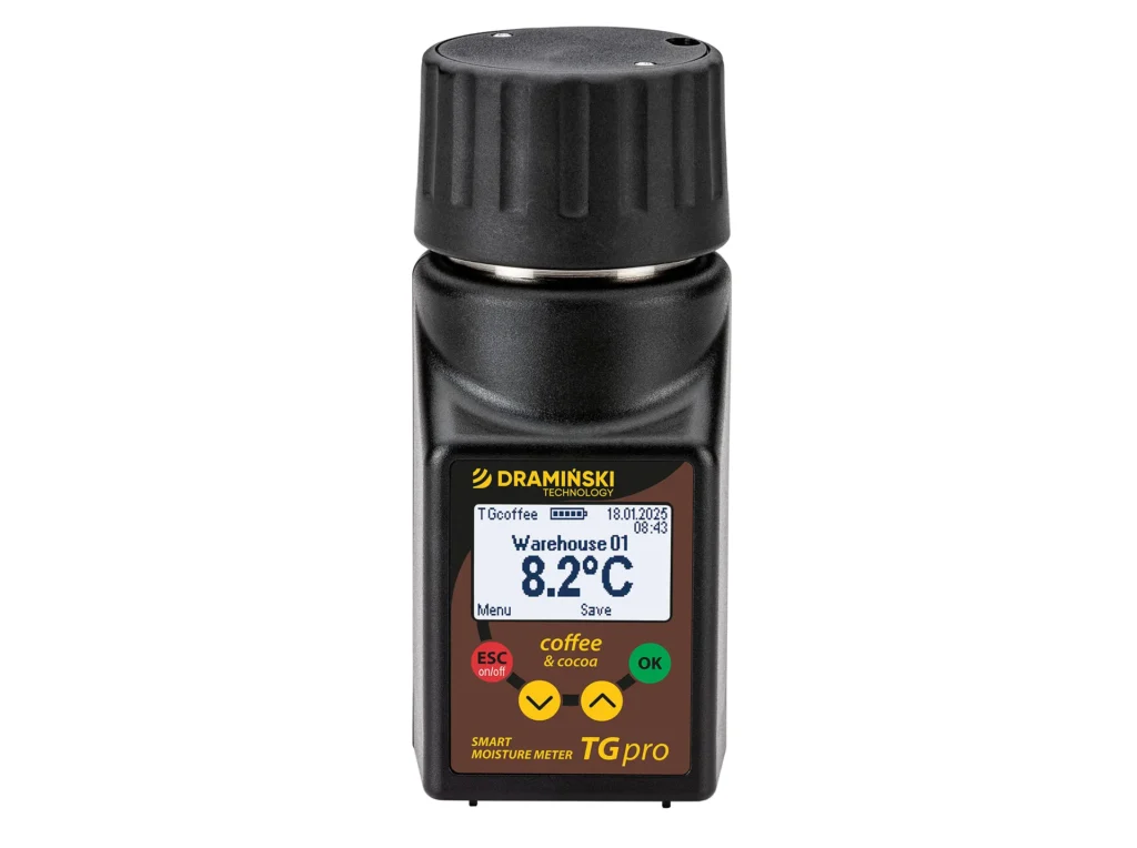 Humidímetro TG Pro Coffee – análisis del café verde Arábica