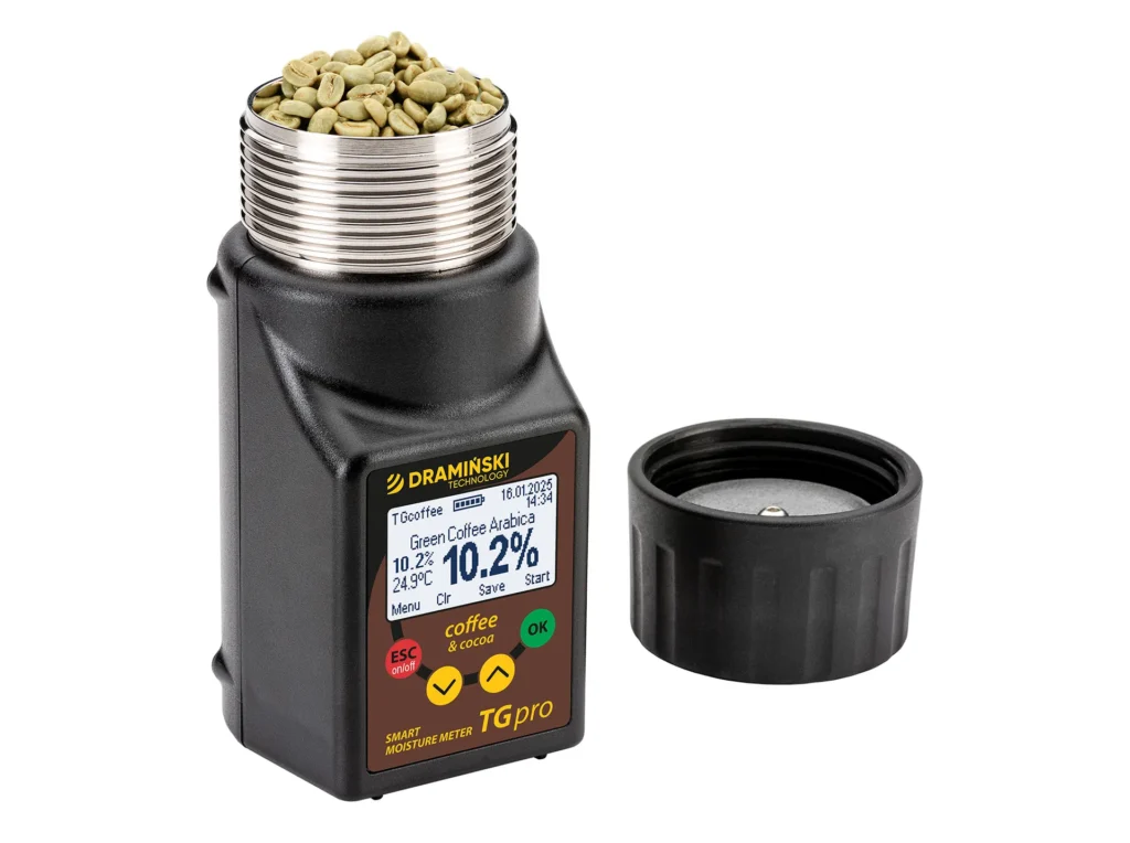 Humidímetro TG Pro Coffee & Cocoa para baristas, tostadores y productores
