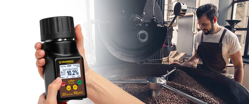 Humidímetro TG Pro Coffee & Cocoa Dramiński – visual principal