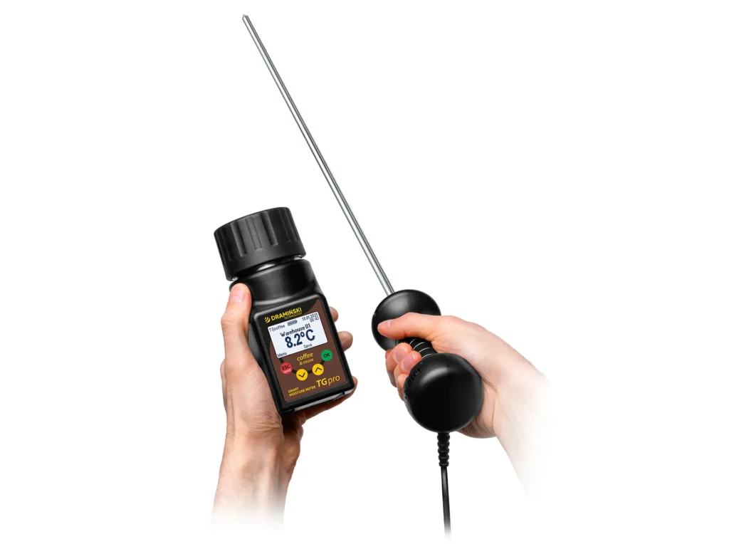 Uso manual de la sonda TG Pro Coffee & Cocoa