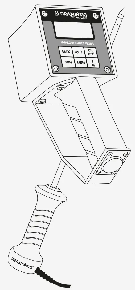 Datos técnicos del humidímetro HMM&G Dramiński