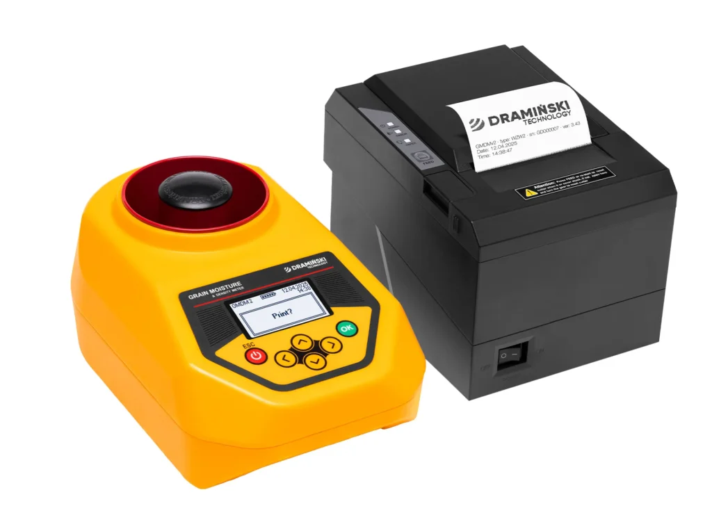 Impresión de resultados en el humidímetro GMDM2 – versión inglesa