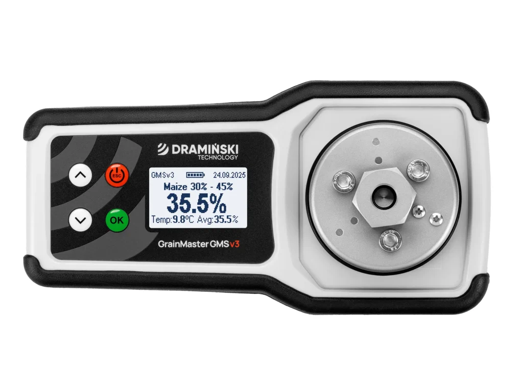 Humidímetro GMS v3 Dramiński con molino integrado