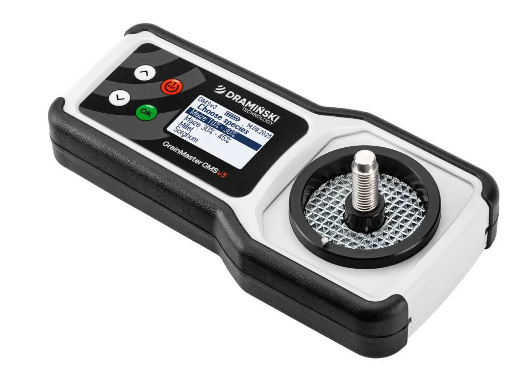 Humidímetro GMS v3 Dramiński con molienda de muestra