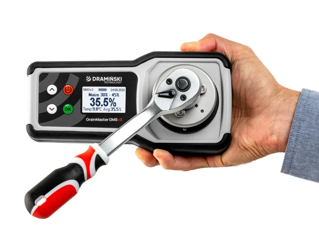 Humidímetro GMS v3 Dramiński recomendado para maíz